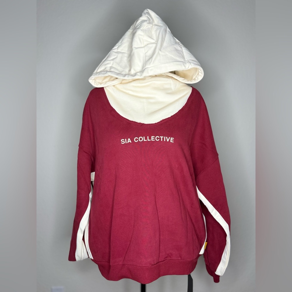 SIA Collective Men's Burgundy Hoodie